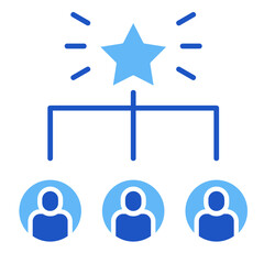 Shared Goals  Icon Element For Design	