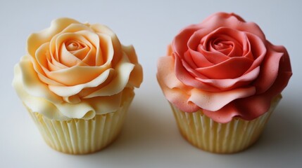 Elegant flower cupcakes for celebrations and special occasions