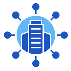 Corporate Link  Icon Element For Design	