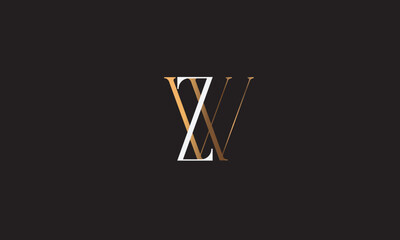 ZW, WZ , Z , W, Abstract Letters Logo Monogram	