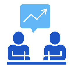 Business Plan Discussion  Icon Element For Design	