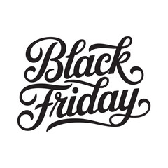 black friday hand lettering text design