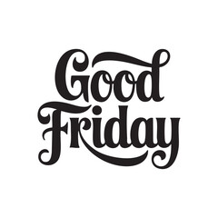 good friday hand lettering text design
