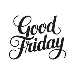 good friday hand lettering text design