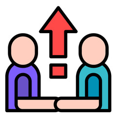 Growth Together  Icon Element For Design	