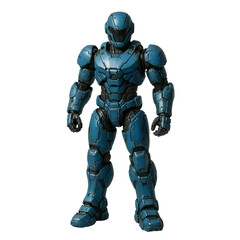 3d render of a robot with a gun isolated on transparent or white background png