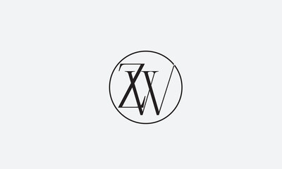 ZW, WZ , Z , W, Abstract Letters Logo Monogram	