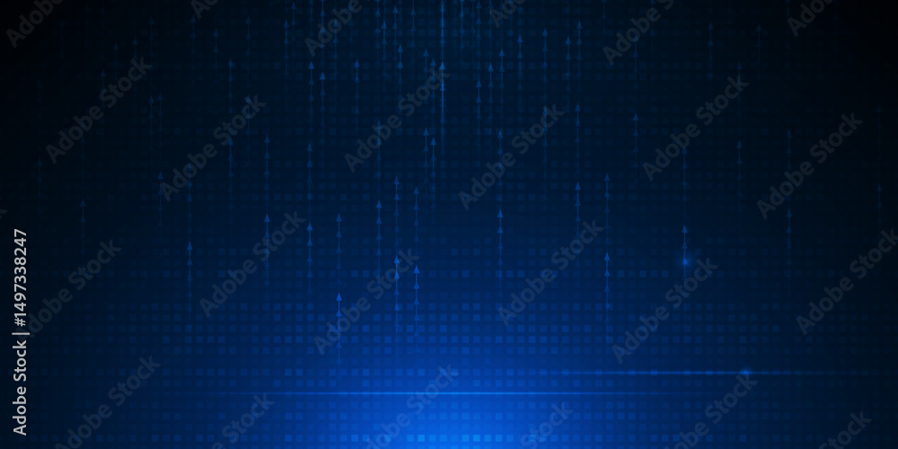 Aufkleber Big Data futuristic, hi tech technology & light line design. Vector datum digital background. Illustration innovation data system, cyber space, communication internet, information, connection concept