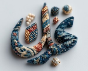 Embroidered Arabic Calligraphy.