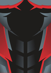 Customizable T-Shirt Vector Template: Modern Jersey Design Pattern for Sports Apparel Branding (Editable EPS)