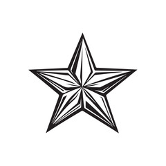 Vector pattern design with star motif that can be used as background, wallpaper isolated on white background.