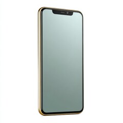 Modern smartphone mockup on white background