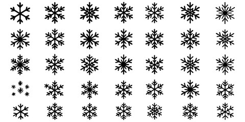 Snow Vector Icon Set