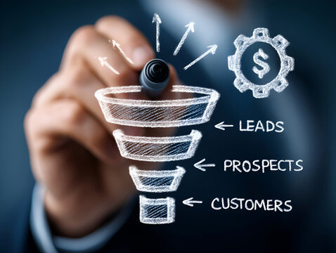 Visualizing a Conversion Funnel for Business Growth and Customer Acquisition Strategy