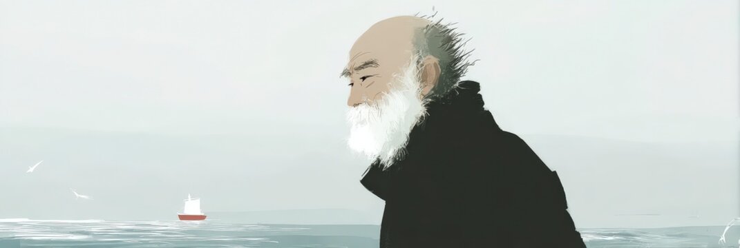 Contemplation by the Sea