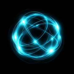 Obraz premium Light effects art on a black background 