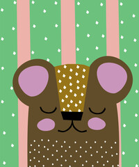  Uroczy miś wektorowa ilustracja