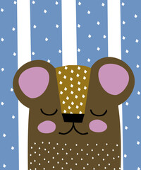  Uroczy miś wektorowa ilustracja