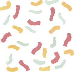 Colorful Abstract Brush Strokes