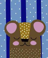  Uroczy miś wektorowa ilustracja