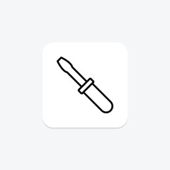Screwdriver, vector, pixel perfect, illustrator file