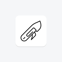 Utility Knife, vector, pixel perfect, illustrator file