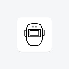 Fototapeta premium Welding Helmet, vector, pixel perfect, illustrator file