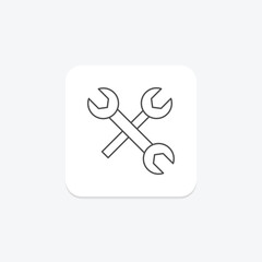 Spanner, vector, pixel perfect, illustrator file