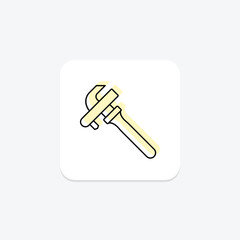 Wrench, vector, pixel perfect, illustrator file