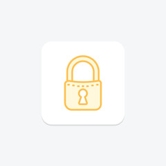 Padlock, vector, pixel perfect, illustrator file