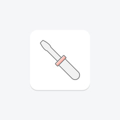 Screwdriver, vector, pixel perfect, illustrator file