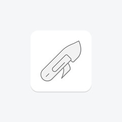Utility Knife, vector, pixel perfect, illustrator file