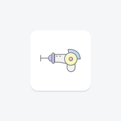 Angle Grinder, vector, pixel perfect, illustrator file