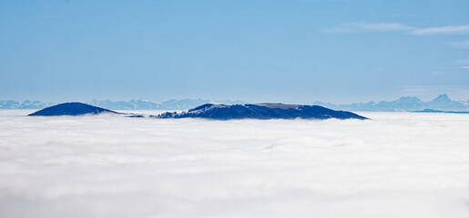 Brume dans les vallées Vosgiennes