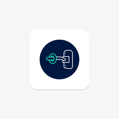 Latch, vector, pixel perfect, illustrator file