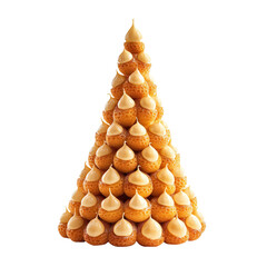 Delicious Croquembouche isolated on a white background