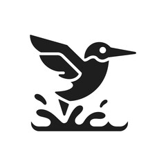 Hummingbird Water Splash Icon