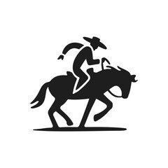 Rodeo Bull Rider Icon