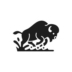 Bison Charging Dust Icon