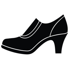 fashion designer element isolated luxury shoes on white background