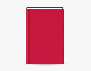 A bright red book rests on a neutral surface, inviting curiosity and imagination.