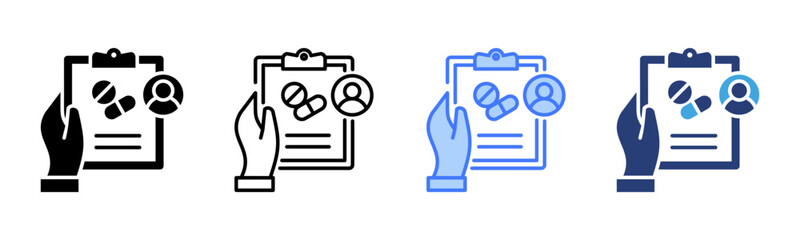 Intervention icon sheet multiple style collection