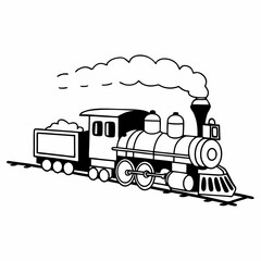 Fototapeta premium vector illustration of a train