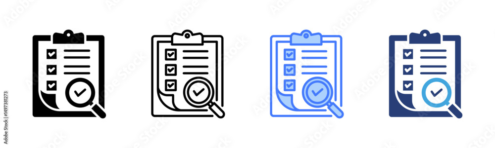 Poster Validity icon sheet multiple style collection