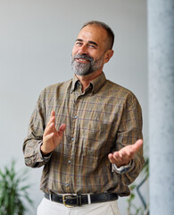 business businessman mid aged mature office meeting man portrait corporate manager professional communication  executive businessperson lawyer