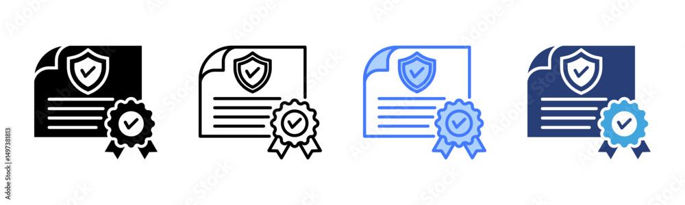 Poster Fda icon sheet multiple style collection