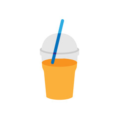Vector illustration of a cup drink on a white background. Drinks theme icon with flat style