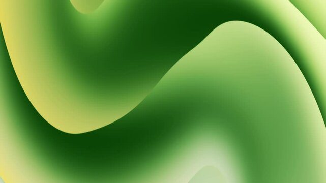 Green Fluid Wave Gradient Animation Background with Smooth Seamless Looping. Perfect for Eco-Themed Videos, Organic Branding, and Calming Nature-Inspired Visual Content