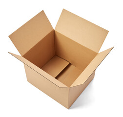 box package delivery cardboard carton packaging isolated shipping gift container brown send transport moving house relocation