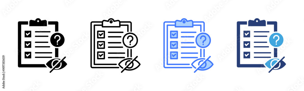 Poster Blinding icon sheet multiple style collection